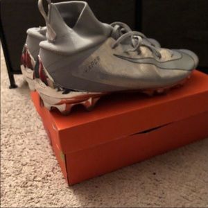 Chrome Nike Vapor Max Cleat with box